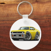 1971-72 Nova Yellow Car Schlüsselanhänger (Vorderseite)