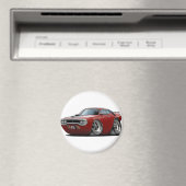1971-72 Roadrunner Maroon-Black Car Magnet (In Situ (Geschirrspüler))