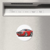 1971-72 Roadrunner Rot-Schwarz-Auto Magnet (In Situ (Geschirrspüler))