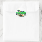 1971-74 Nova Green Car Runder Aufkleber (Tasche)