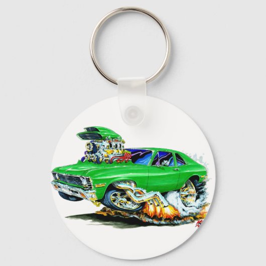 1971-74 Nova Green Car Schlüsselanhänger (Vorderseite)