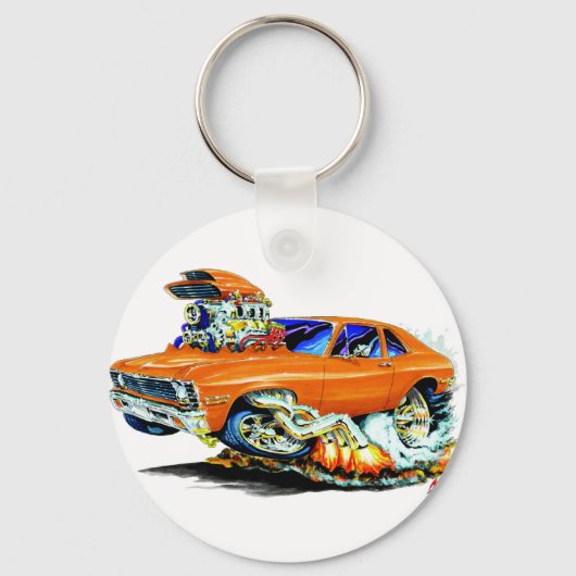 1971-74 Nova Orange Car Schlüsselanhänger (Vorderseite)