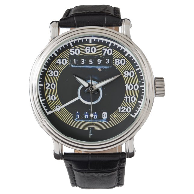 1971 Classic Sports Car Speedometer Armbanduhr (Vorderseite)
