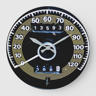 1971 Classic Sports Car Speedometer Große Wanduhr
