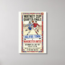 1971 Fußballspiel Halifax gegen Manchester United