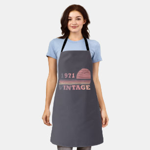 1971 geboren elegantes modernes vintage Geburtstag Schürze