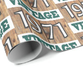 1971 geboren geschenkpapier (Rolleneckpunkt)