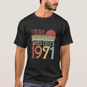 1971 Geburtstag Vintag Retro T-Shirt