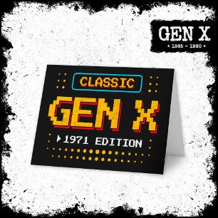1971 Gen X Classic Retro Gamer Gaming Geburtstag Karte