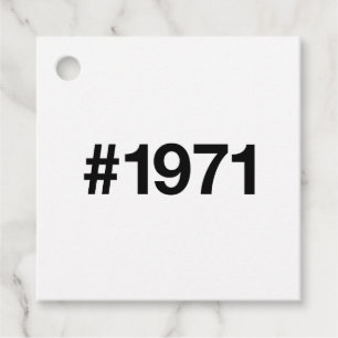 1971 Hashtag 55. Geburtstag 55 Jahre Geschenkanhänger