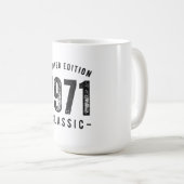 1971 klassisches Geburtsjahr Kaffeetasse (VorderseiteRechts)