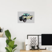 1971 Land Rover Lieferwagen Truck Poster (Heimbüro)