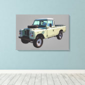 1971 Land Rover Pickup Truck Leinwanddruck (Insitu (Holzboden))