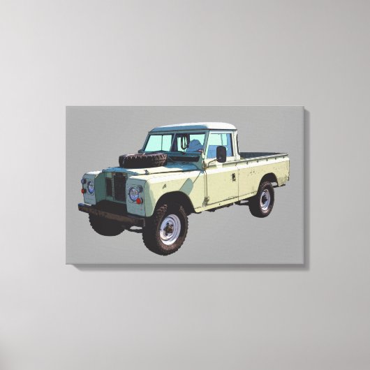 1971 Land Rover Pickup Truck Leinwanddruck (Vorderseite)