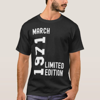 1971 März Happy Birthday Party T-Shirt
