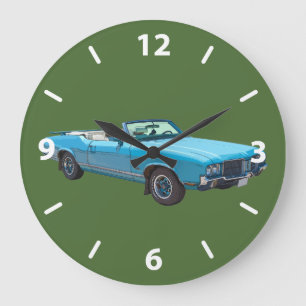 1971 Oldsmobile Cutlass Supreme Muscle Car Große Wanduhr