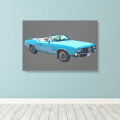1971 Oldsmobile Cutlass Supreme Muscle Car Leinwanddruck (Insitu (Holzboden))