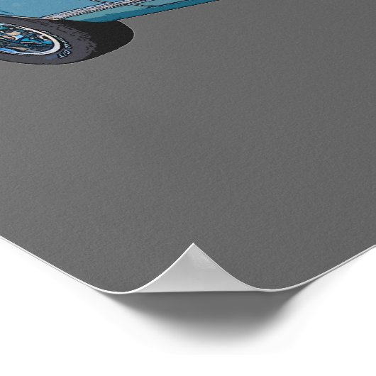 1971 Oldsmobile Cutlass Supreme Muscle Car Poster (Ecke)