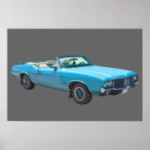 1971 Oldsmobile Cutlass Supreme Muscle Car Poster (Vorne)