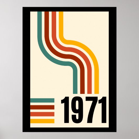 1971 Retro Vintage Poster (Vorne)