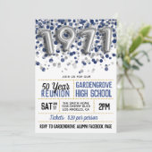 1971 Uni-Wiedersehen Einladung (Stehend Vorderseite)