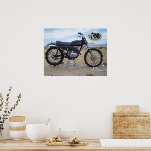 1971 Yamaha RT1 360MX Poster (Küche)