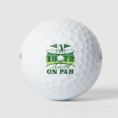1972 70. Geburtstag Golf Lover Golfball (Vorderseite)