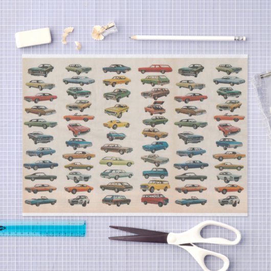 1972 Automobile Seidenpapier (Handwerk)