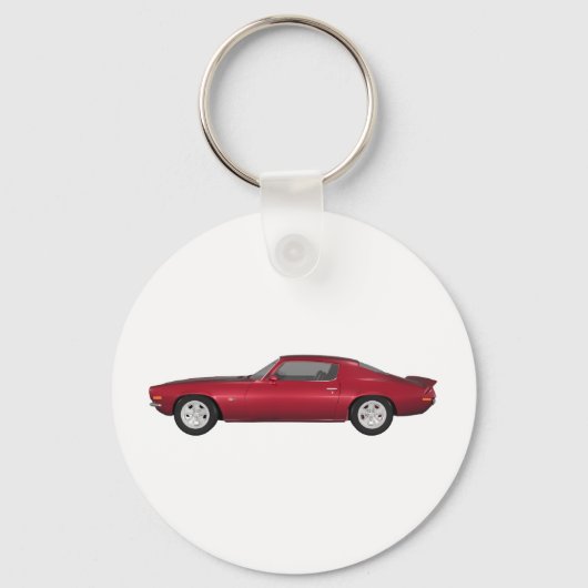 1972 Camaro: Muscle Car: Candy Apple Finish: Schlüsselanhänger (Vorderseite)