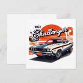 1972 Challenger Feiertagskarte (Vorne/Hinten)