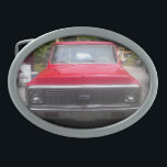 1972 Chevy C10 Gürtelschnalle<br><div class="desc">Rot 1972 Chevy C10 Gürtelschnalle Vorderansicht.</div>