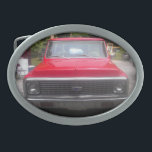 1972 Chevy C10 Gürtelschnalle<br><div class="desc">Rot 1972 Chevy C10 Gürtelschnalle Vorderansicht.</div>