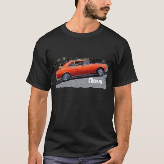 1972 Chevy Nova - Digital Art T - Shirt (Vorderseite)