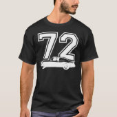 1972 Chevy Nova Side View Year Royal Blue Graphic T-Shirt (Vorderseite)