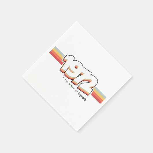 1972 Die Geburt von Legenden Serviette (Ecke)