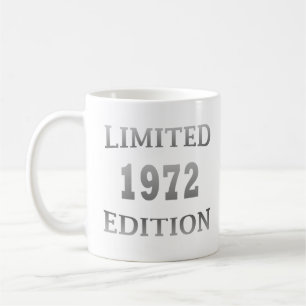 1972 geboren elegantes modernes Geburtstagsgeschen Kaffeetasse