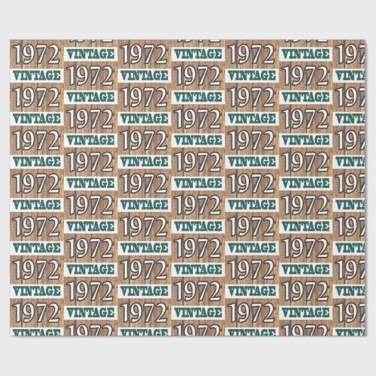 1972 geboren geschenkpapier (Flach)