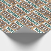 1972 geboren geschenkpapier (Ecke)