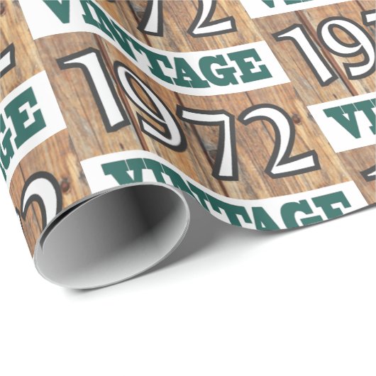 1972 geboren geschenkpapier (Rolleneckpunkt)