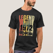 1972 Geboren im Juli Retro-Idee T-Shirt (Vorderseite)