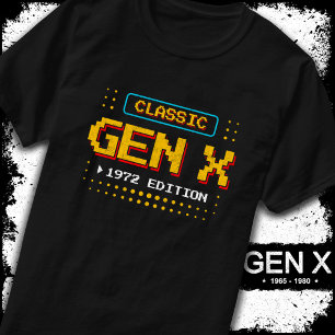 1972 Gen X Classic Retro Gamer Gaming Geburtstag T-Shirt