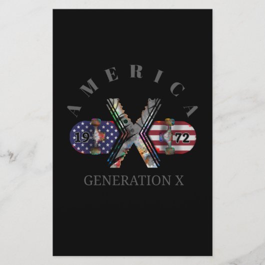 1972 Generation X American Skateboard Briefpapier (Vorderseite)
