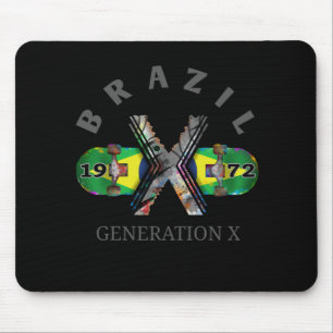 1972 Generation X Brasilianisches Skateboard Mousepad