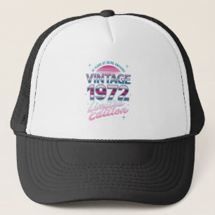 1972 Limitierte Auflage Vintage Geburtstag Retro D Truckerkappe