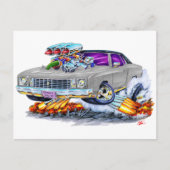 1972 Monte Carlo Gray Car Postkarte (Vorderseite)
