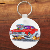 1972 Monte Carlo Red Car Schlüsselanhänger (Vorderseite)