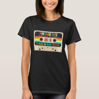 1972 Retro Cassette 50. Geburtstag 50 Jahre alt T-Shirt