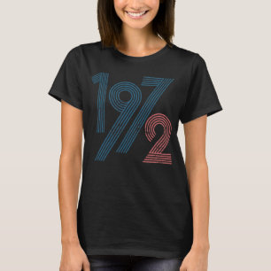 1972 Retro Vintage 70er Geburtstag T-Shirt