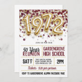 1972 Uni-Wiedersehen Einladung (Vorne/Hinten)