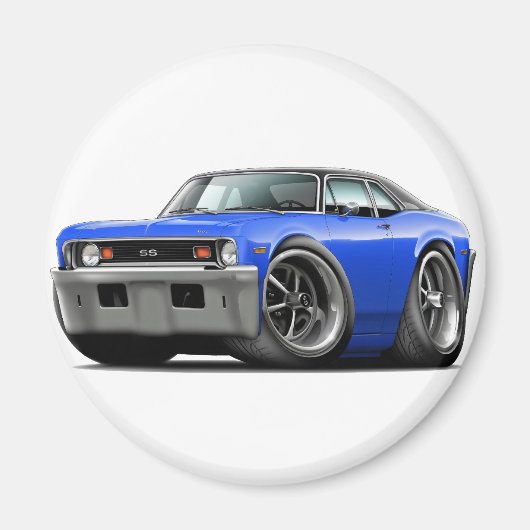 1973-74 Nova Blue-Black Top Magnet (Vorne)